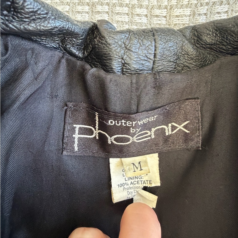 Outerwear by Phoenix Suede Fringed Ostrich Print Leather Vintage Ladies - Picture 7 of 14